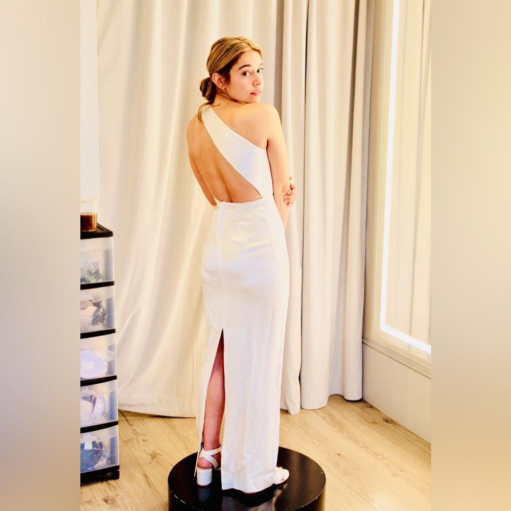MARKARIAN Custom Juno One-Shoulder Wedding Dress